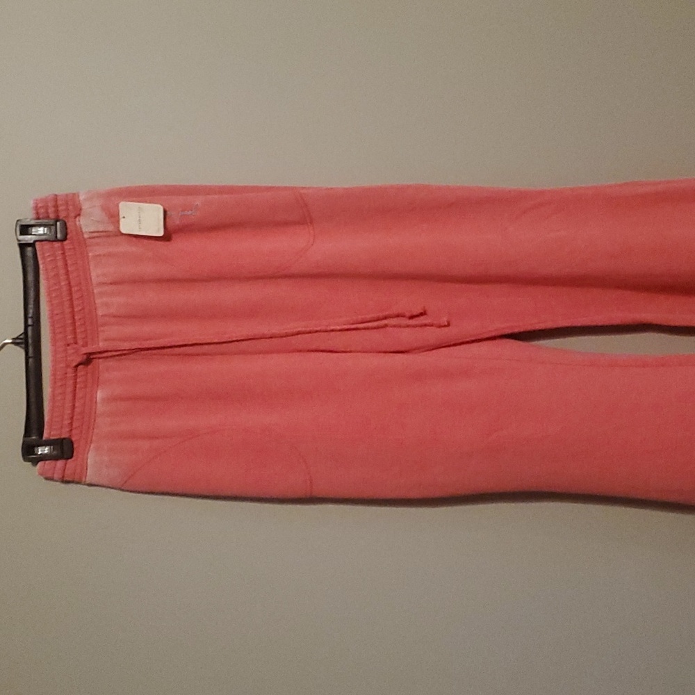 Womens rebel red good vibes wide leg sweats